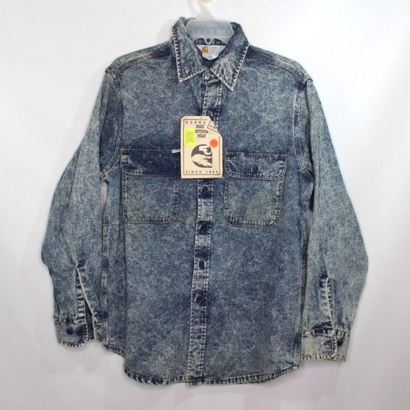 carhartt denim shirt jacket